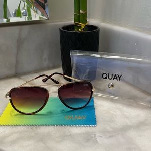 Quay Australia All In Mini Tortoise Brown Fade Sunglasses
